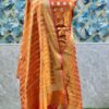 Light Brown Katan Banarasi Silk Suit With Zari Weaving & Dupatta