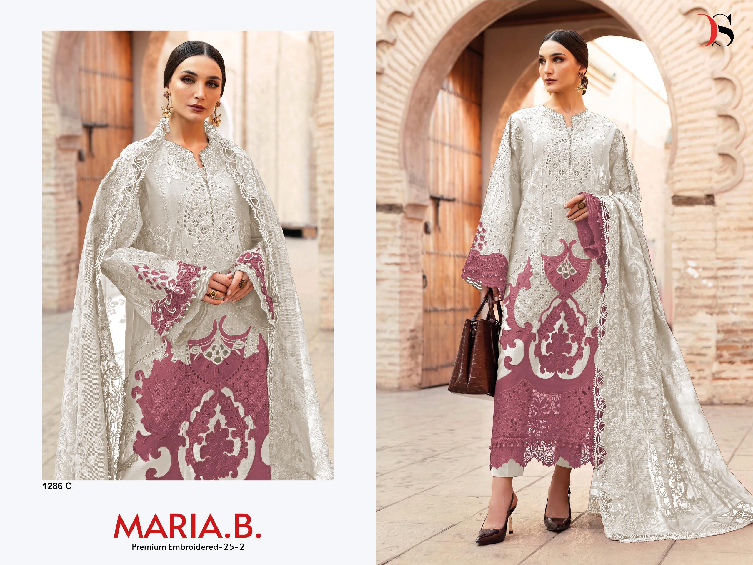 White Pure Cotton Embroidered Dress Material with Malmal & Chiffon Dupatta  - Indian Ethnic Wear