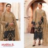 Light Brown Pure Cotton Embroidered Dress Material with Malmal & Chiffon Dupatta