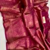 Magenta Exclusive Bridal Pure Handloom Banarasi Katan Silk Saree