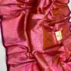 Rani Pink Exclusive Bridal Pure Handloom Banarasi Katan Silk Saree