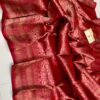 Deep Red Exclusive Bridal Pure Handloom Banarasi Katan Silk Saree