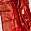 Red Exclusive Bridal Pure Handloom Banarasi Katan Silk Saree