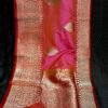 Bright Pink IZA Pure Handloom Katan Silk Saree