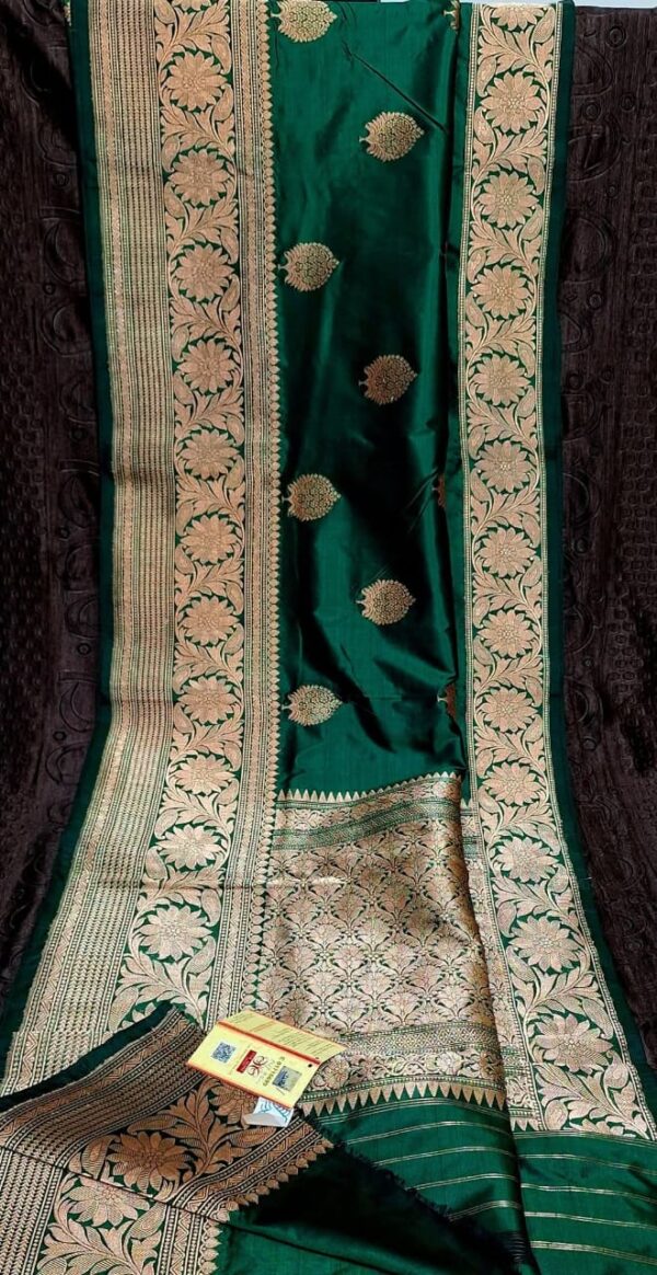 Green IZA Pure Handloom Katan Silk Saree