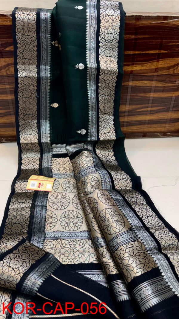 Black Exclusive Kora Banarasi Saree
