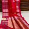 Deep Pink Exclusive Kora Banarasi Saree