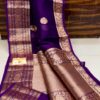 Purple Exclusive Kora Banarasi Saree
