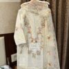 White Self Embroidery with Cutwork Dupatta