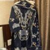 Black Self Embroidery with Cutwork Dupatta