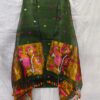 Olive Green Pythani Muslin Jamdani Handwoven Top & Dupatta Set