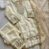 Off-White Cream Al Huda Luxury Cotton Pret Collection