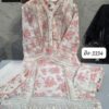 Ivory White Bin Saeed 3334 Ready-Made Organza Suit Set | Handwork Designer Collection
