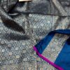 Navy BlueExclusive Bridal Banarasi Pure Katan Tanchui Brocade Jaal Silk Saree | Silk Mark Certified