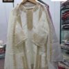 White Bin Saeed SH-444 Readymade Original Suit with Heavy Handwork & Jacquard Garara – XL