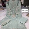 Mint Green Bin Saeed Pure Malbari Cotton Embroidered Readymade Suit with Malbari Dupatta