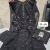 Black Bin Saeed Readymade Designer Suit XXL (44) – Heavy Handwork Embroidery with Fancy Dupatta