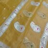 Yellow Pure Tissue Georgette Silk Banarasi Saree – Kadwa Buti | Silk Mark Certified