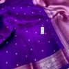 Purple Exclusive Kora Banarasi Silk Saree with Kalakari Maheen Work | Silkmark Certified