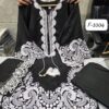 Black Farshi Salwar Special F-1004 | Vichitra Heavy Work Top with Farshi Gadhwal Bottom & Organza Dupatta