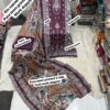 Maroon BIN SAEED Embroidered Lawn Suit – Cotton Printed Shirt with Two Side Cutwork Dupatta