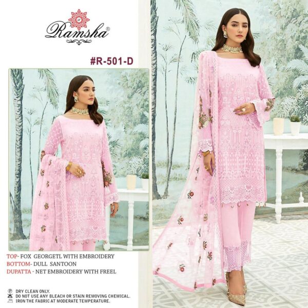 Pink Ramsha Super Hit Designer Suit – Premium Fabric | Ready to Ship