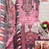 Pink Aasha Designer Pure Cotton Printed Suit with Patch Embroidery & Chiffon Dupatta