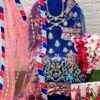 Royal Blue Designer Georgette Net & Organza Suit – Ready to Ship |