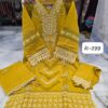 Yellow Bin Saeed IC Series Fancy Fabric Suit with Cutwork & Lakan