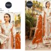 Orange Ombre Premium Pure Cotton Embroidered Suit with Printed Lawn Dupatta
