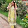 Yellow Aasha Designer Pure Cotton Printed Suit with Patch Embroidery & Cotton Dupatta