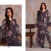 Deep Purple Premium Viscose Rayon Embroidered Suit Set with Cotton Mal Dupatta