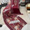 Maroon Bin Saeed Cutwork Embroidered Lawn Suit