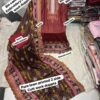 Maroon BIN SAEED Cutwork Embroidered Lawn Suit 2026