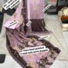 Lavender BIN SAEED Cutwork Embroidered Lawn Suit 2026