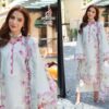 White ALIF FASHION A216-217 Pakistani Cotton Embroidered Suit