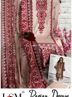 Pink Premium Lawn Suit with Cotton Dupatta