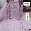Pinkish Purple Sapphire Party Wear Readymade Pakistani Suit XL – Organza & Georgette Embroidered Collection