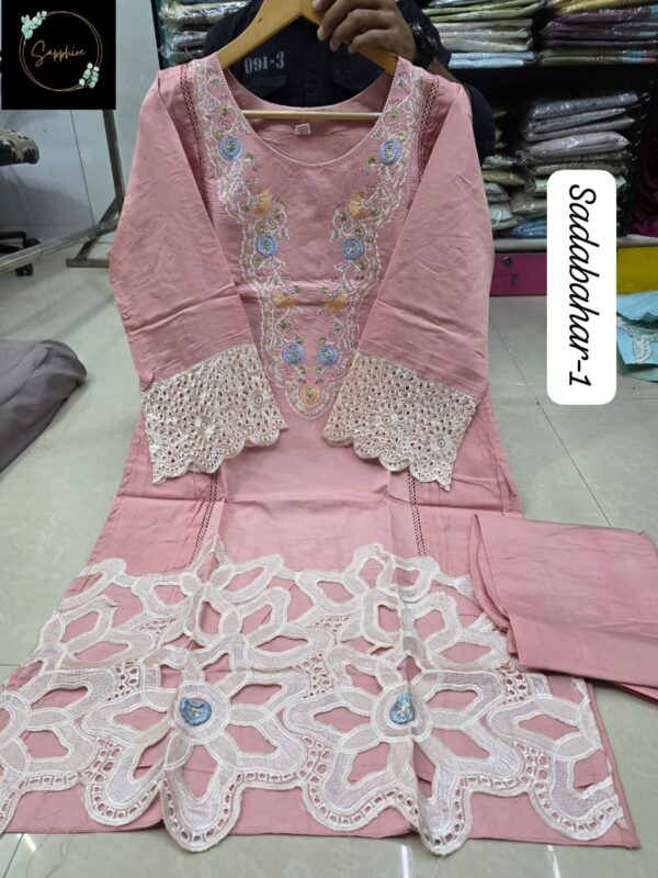 Pink Mehboob Tex Ombre Starlet Lawn Collection-26 | Embroidered Cotton Suit