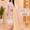 Baby Pink Embroidered Lawn Suit with Cotton Dupatta & Trouser