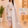 Light Pink Embroidered Lawn Suit with Cotton Dupatta & Trouser