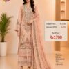 Peach Pink Pure Cotton Self Embroidered Suit Set with Kota Printed Embroidered Dupatta