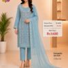 Sky Blue Dress Material
