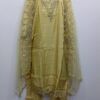 Pastel Yellow Banarasi Georgette Embroidery Readymade Suit for Women by Trends Designer Wear