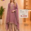 Premium Banarasi Silk Blend Readymade Suit Set for Women in Mauve with Designer Dupatta