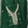Emerald Green Jimmy Choo embroidered dress material with matching embroidered dupatta for bridal and wedding wear by Trends Designer Wear