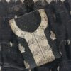 Black Jimmy Choo embroidered dress material with matching embroidered dupatta from Trends Designer Wear.