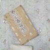 : Beige Banarasi Silk City dress material with embroidered neckline and matching designer dupatta