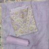 Premium Lavender Purple Georgette Heavy Embroidery Dress Material with Matching Embroidered Dupatta by Trends Designer Wear