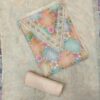 Premium Pastel Floral Organza Embroidery Dress Material with Matching Embroidered Organza Dupatta by Trends Designer Wear